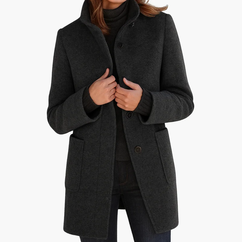 Damen Textil Kurzmantel mit Modernem & Elegantem Design