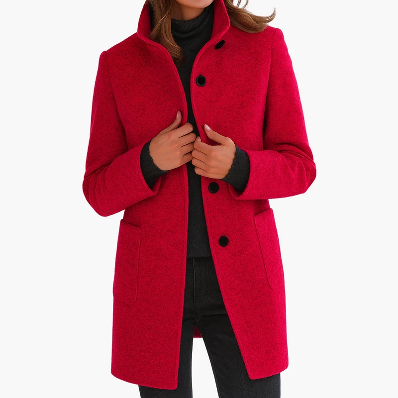 Damen Textil Kurzmantel mit Modernem & Elegantem Design