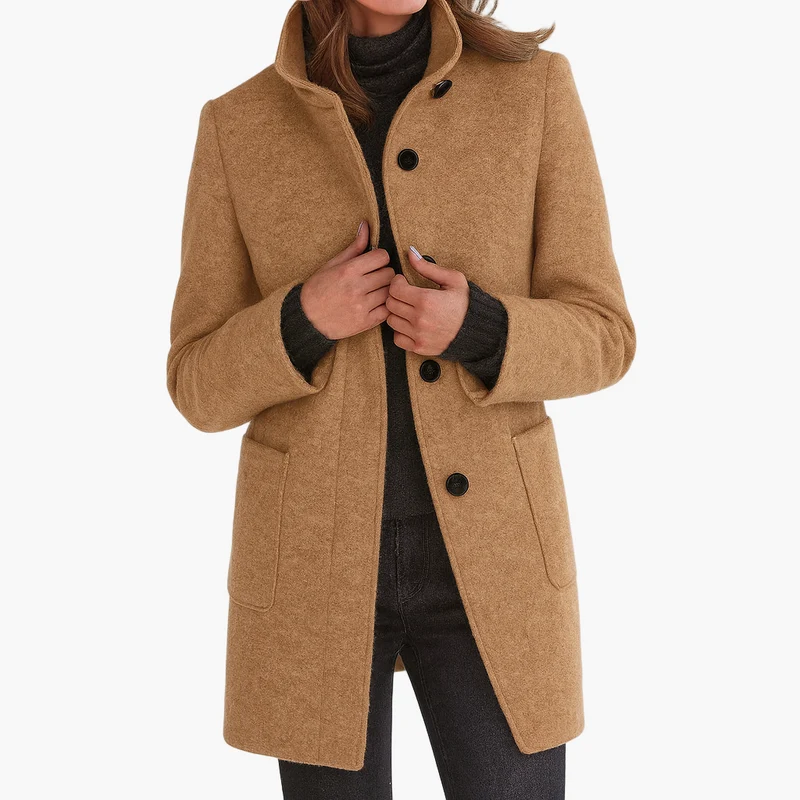 Damen Textil Kurzmantel mit Modernem & Elegantem Design