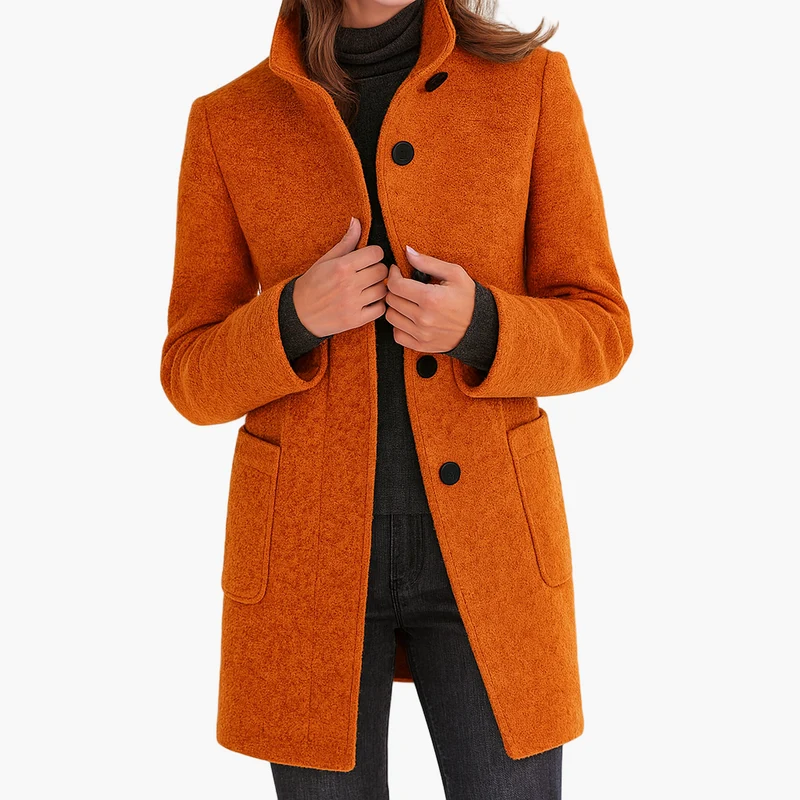 Damen Textil Kurzmantel mit Modernem & Elegantem Design
