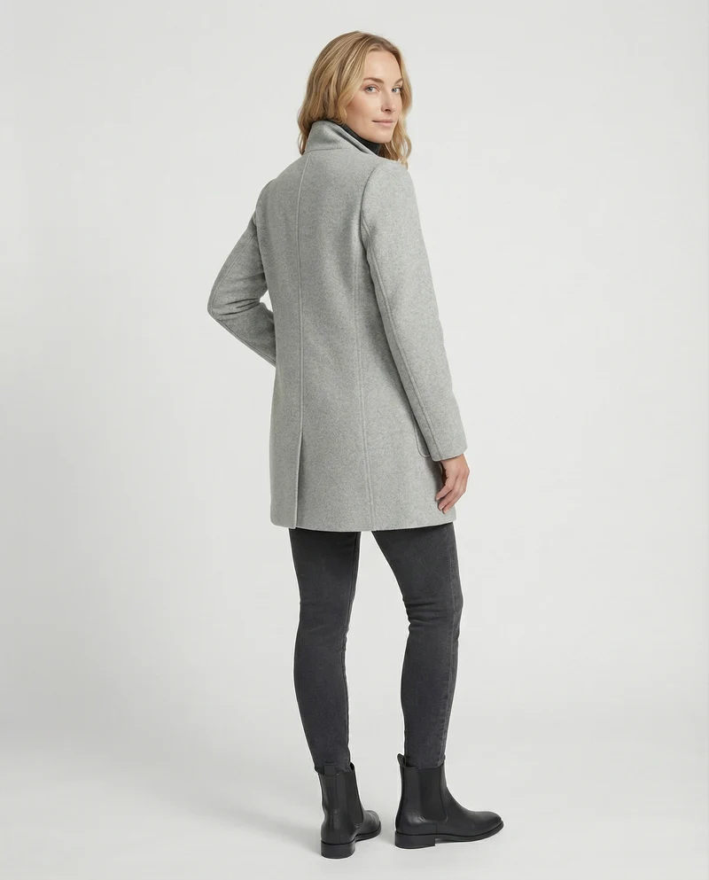 Damen Textil Kurzmantel mit Modernem & Elegantem Design