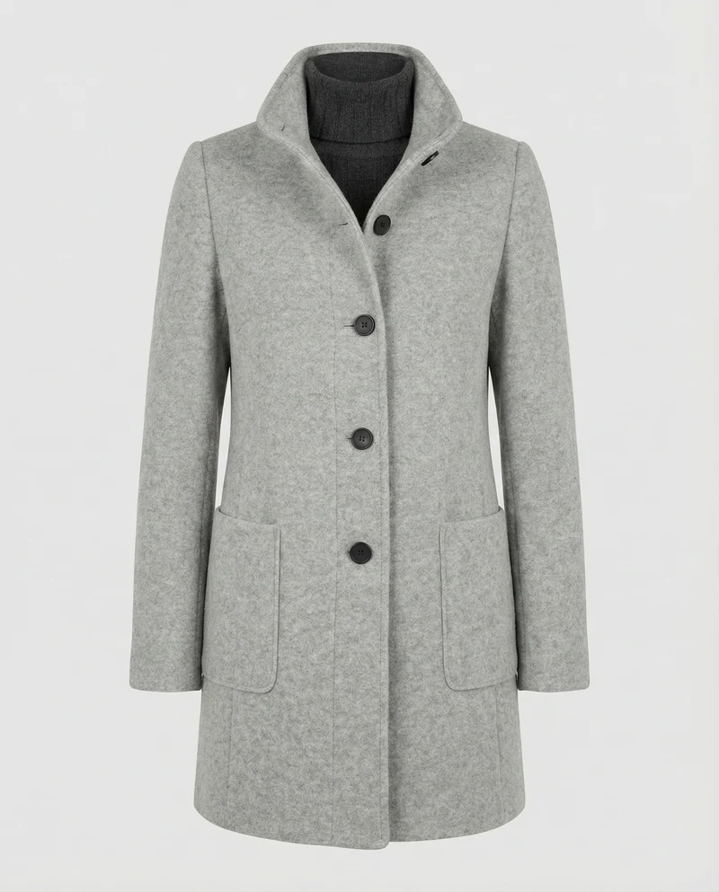 Damen Textil Kurzmantel mit Modernem & Elegantem Design