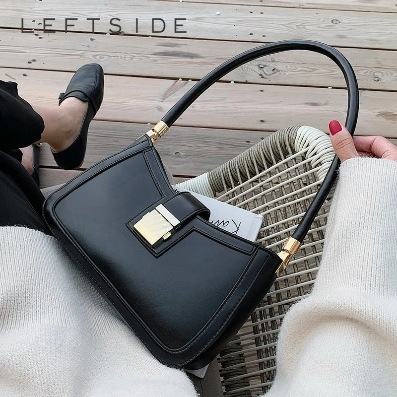 Nord Taschen | Stilvolle Linke Schultertasche Damen Designer Handtasche mit Reißverschluss