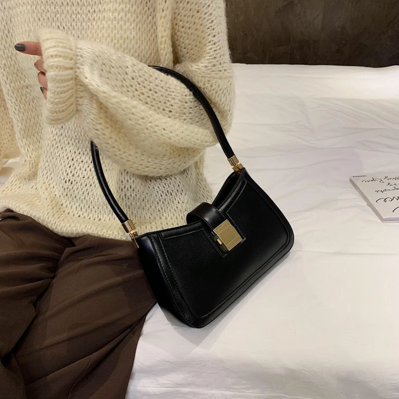 Nord Taschen | Stilvolle Linke Schultertasche Damen Designer Handtasche mit Reißverschluss