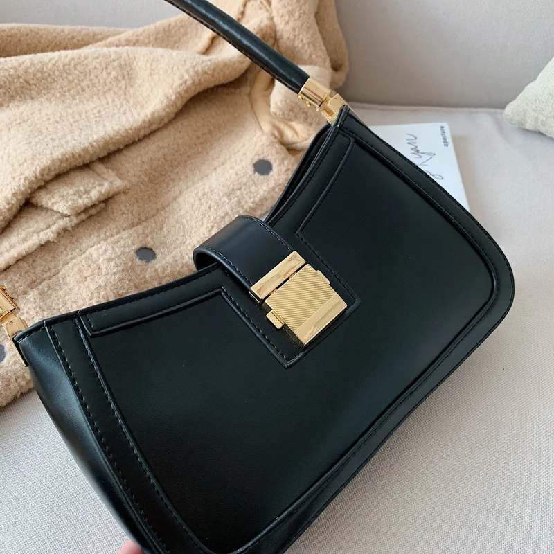 Nord Taschen | Stilvolle Linke Schultertasche Damen Designer Handtasche mit Reißverschluss