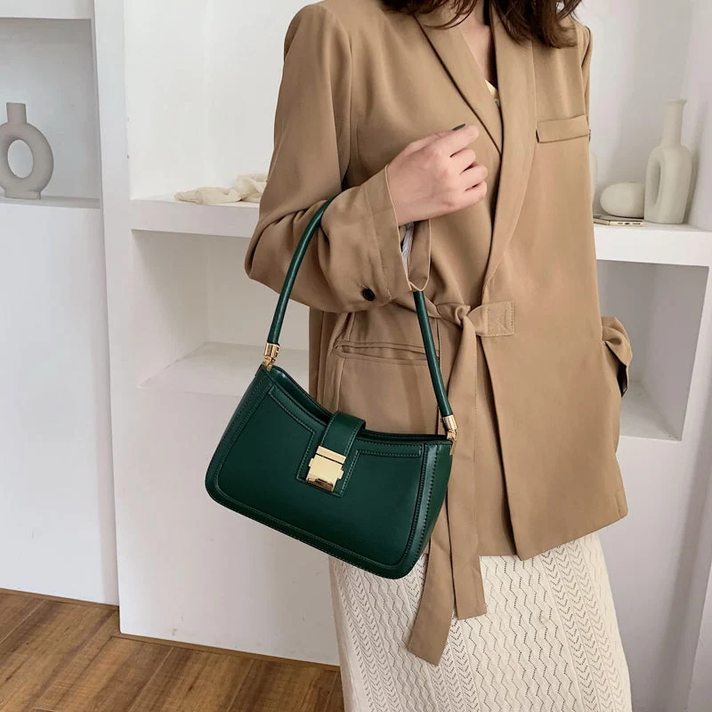Nord Taschen | Stilvolle Linke Schultertasche Damen Designer Handtasche mit Reißverschluss