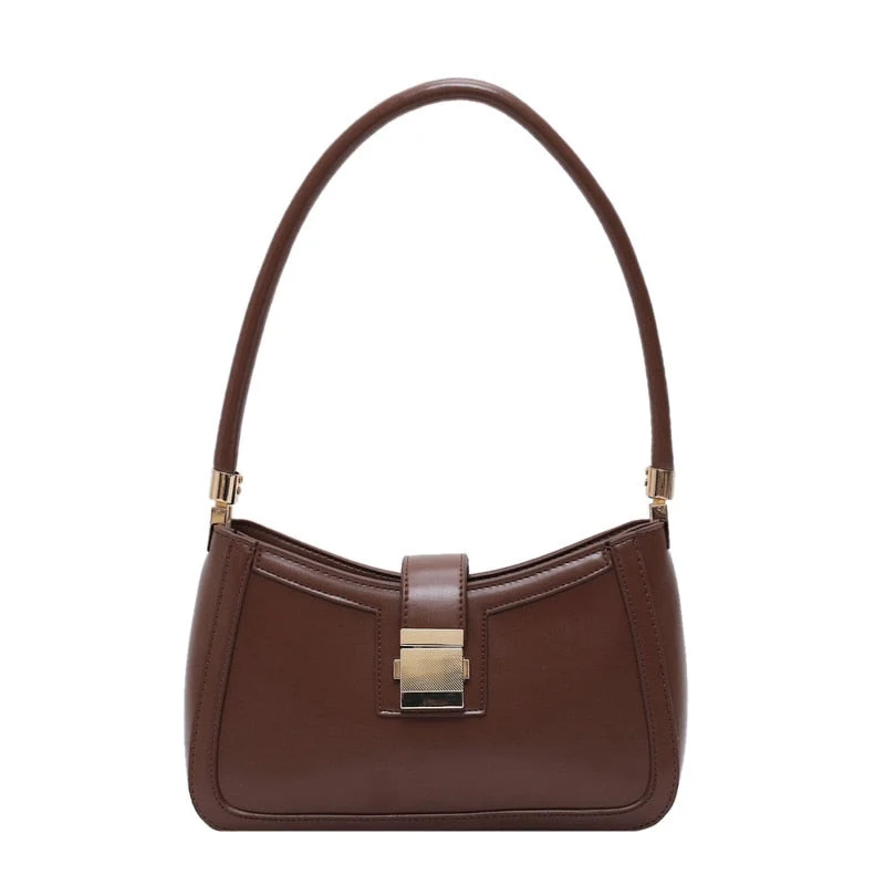 Nord Taschen | Stilvolle Linke Schultertasche Damen Designer Handtasche mit Reißverschluss