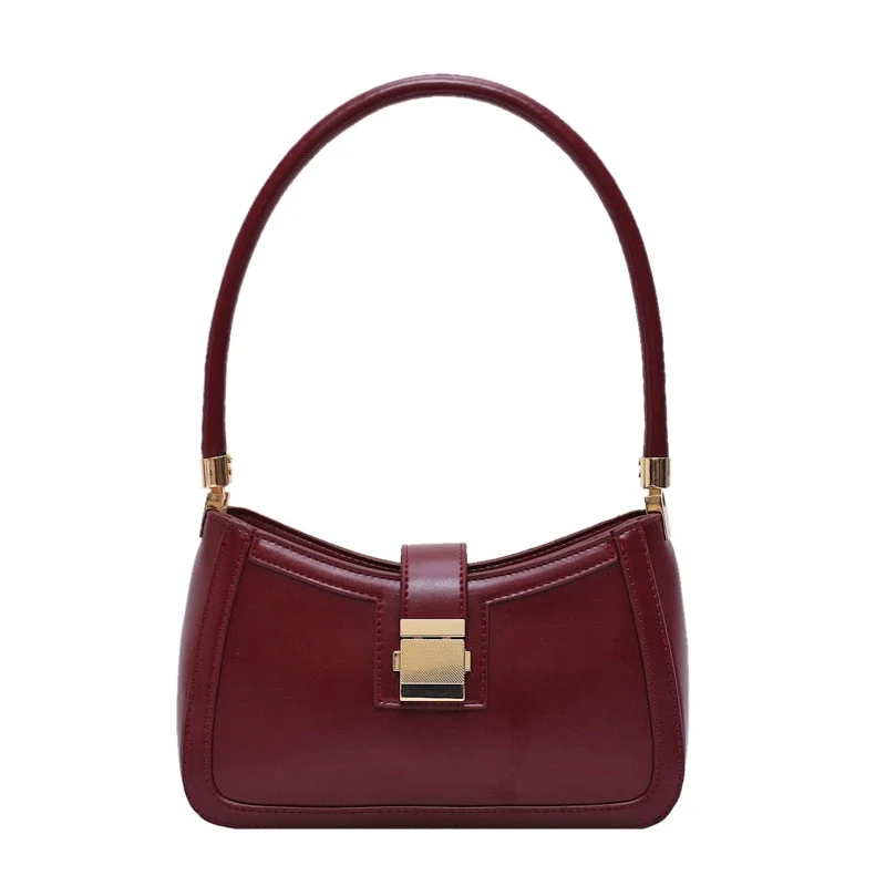 Nord Taschen | Stilvolle Linke Schultertasche Damen Designer Handtasche mit Reißverschluss
