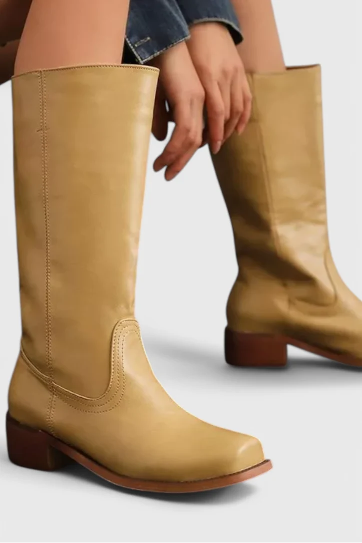 Damenstiefel Stylische Stiefel mit Blockabsatz