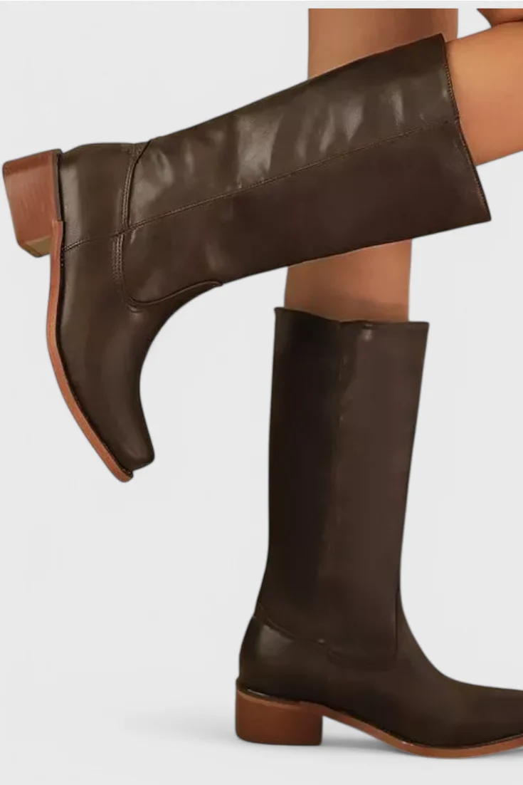 Damenstiefel Stylische Stiefel mit Blockabsatz