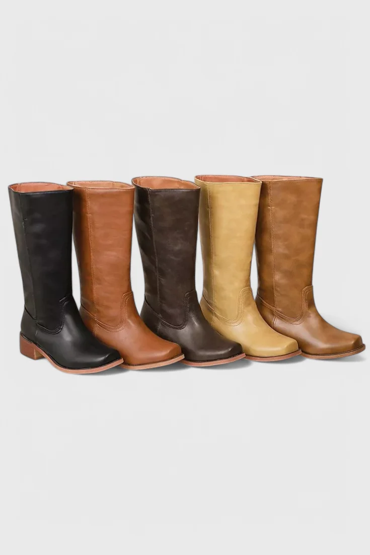 Damenstiefel Stylische Stiefel mit Blockabsatz
