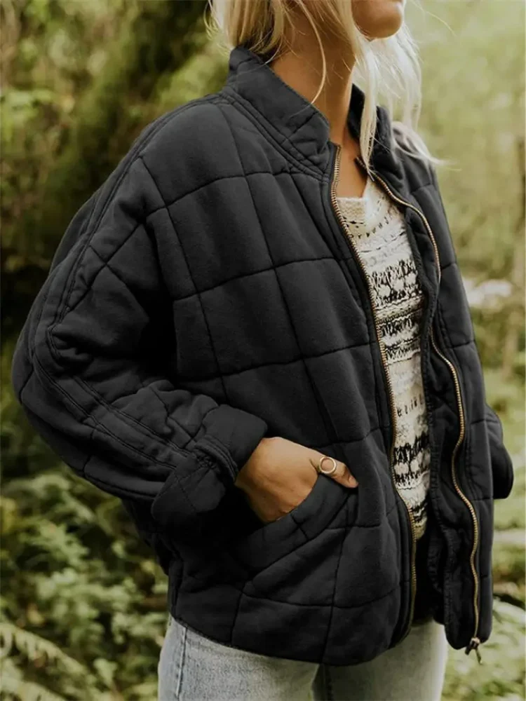 Damen Übergroße Jacke – Warme Winter/Übergangsjacke