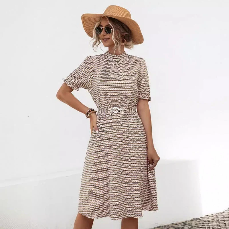 Damen Sommerkleid mit eleganter Blumenmusterung