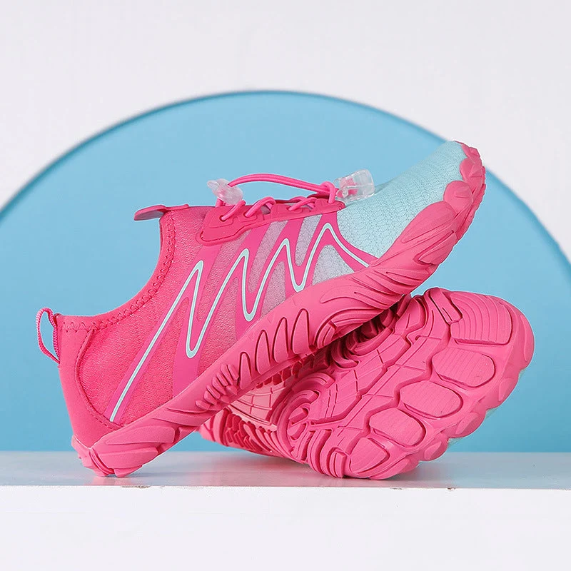 Damen Wassersportschuhe mit rutschfester Sohle und elastischem Schnürsystem