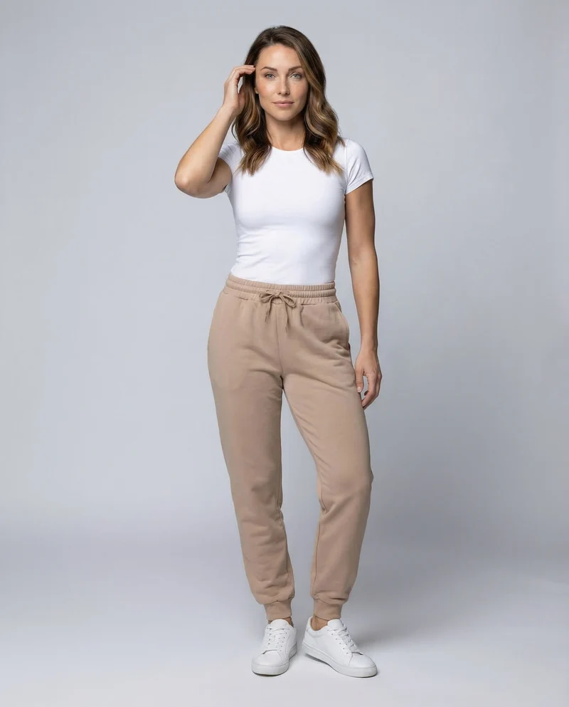 Damen Loungehose French Terry Tunnelzug