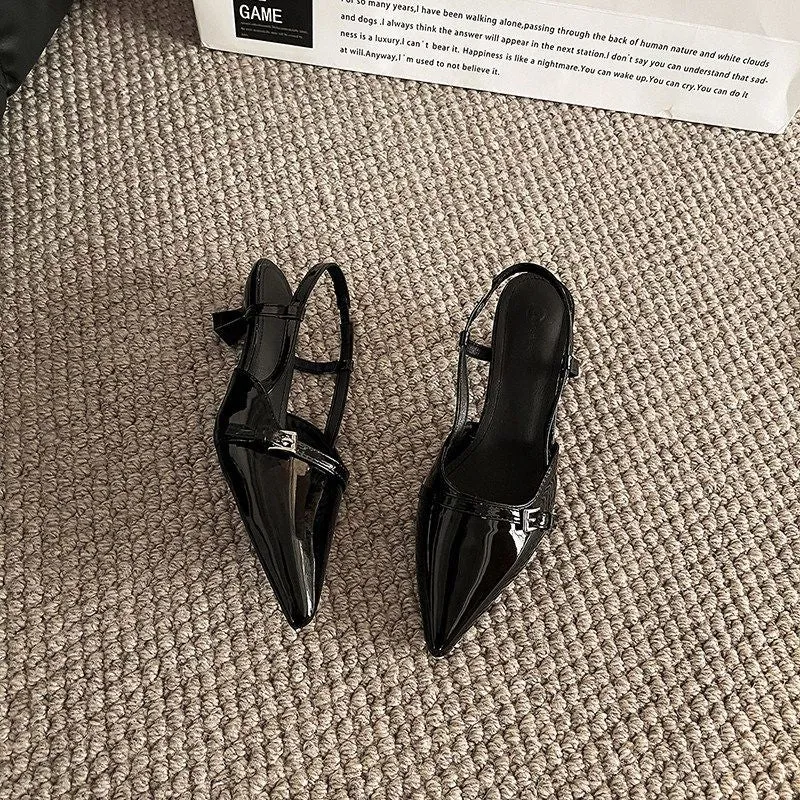Damen Slingback-Pumps mit elegantem spitzen Design und verstellbaren Riemchen