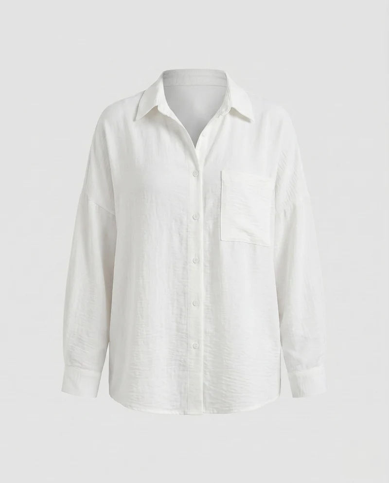 Damen Lockeres und lässiges Hemd mit zeitloser Silhouette