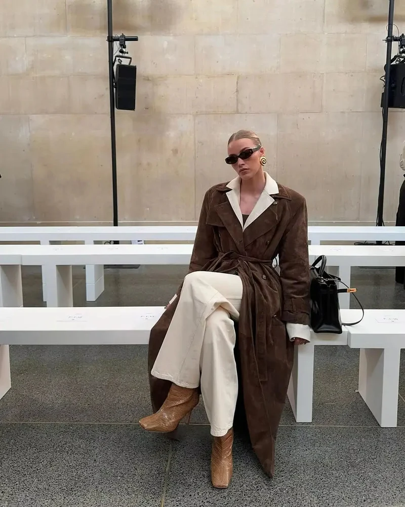 Nord Taschen | Wildleder Trenchcoat