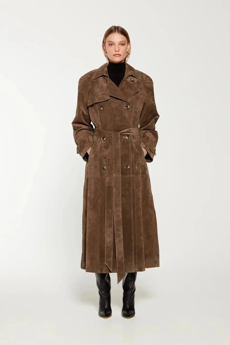 Nord Taschen | Wildleder Trenchcoat