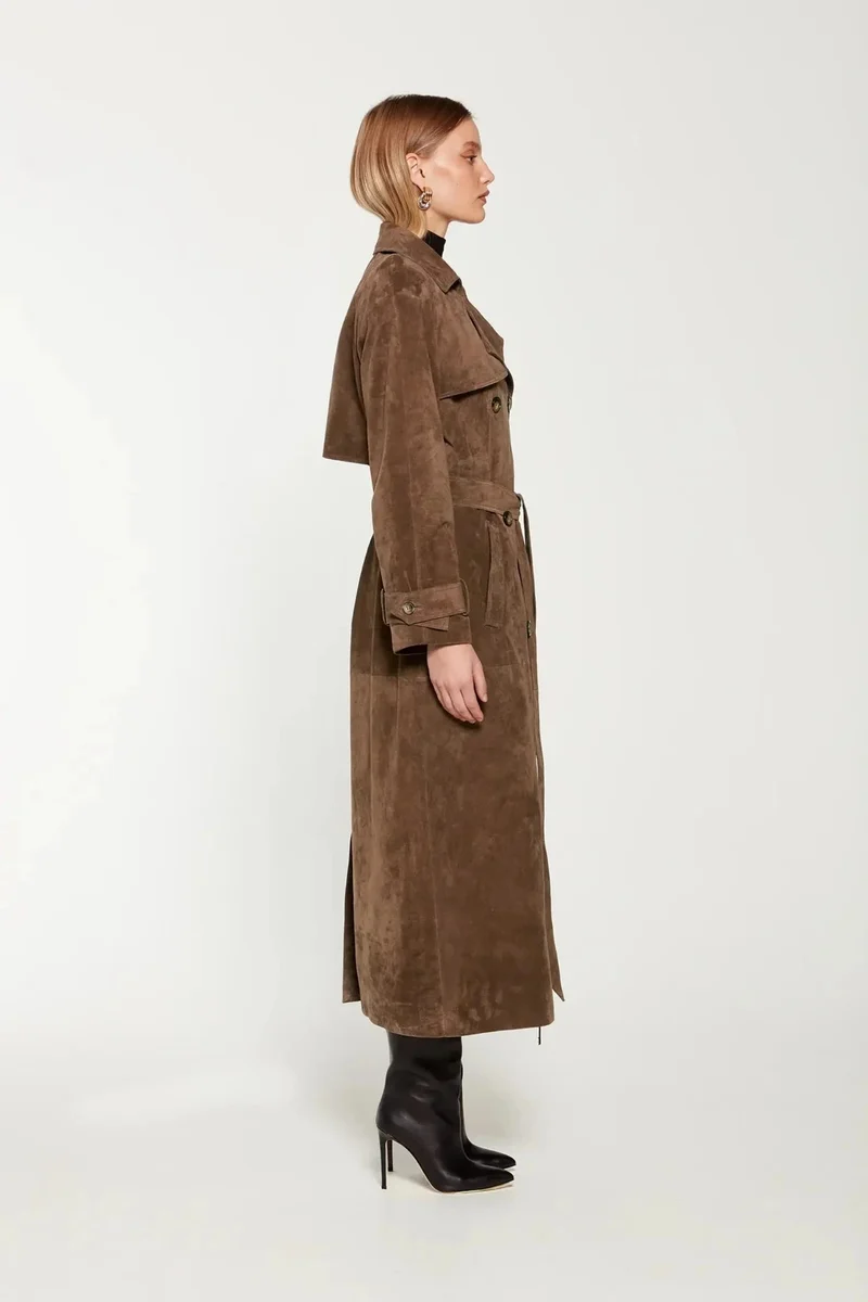 Nord Taschen | Wildleder Trenchcoat