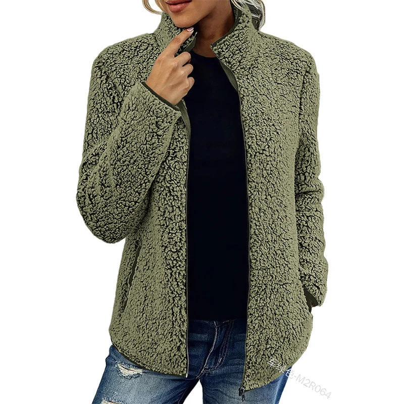 Damen Fleecejacke mit wunderbar weichem Material und stylischem Reißverschluss
