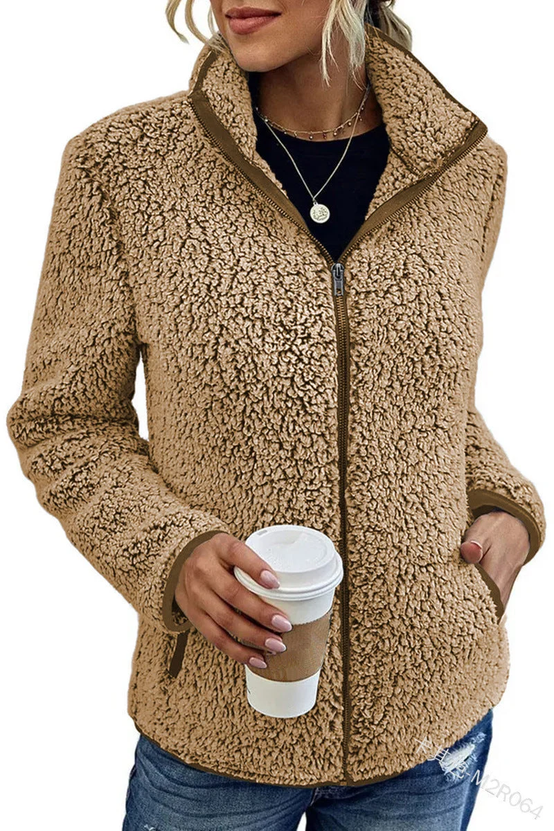 Damen Fleecejacke mit wunderbar weichem Material und stylischem Reißverschluss