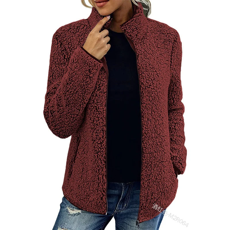 Damen Fleecejacke mit wunderbar weichem Material und stylischem Reißverschluss