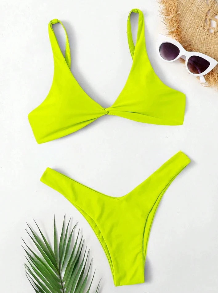 Damen Bikini-Set mit stilvoller Knotendetails