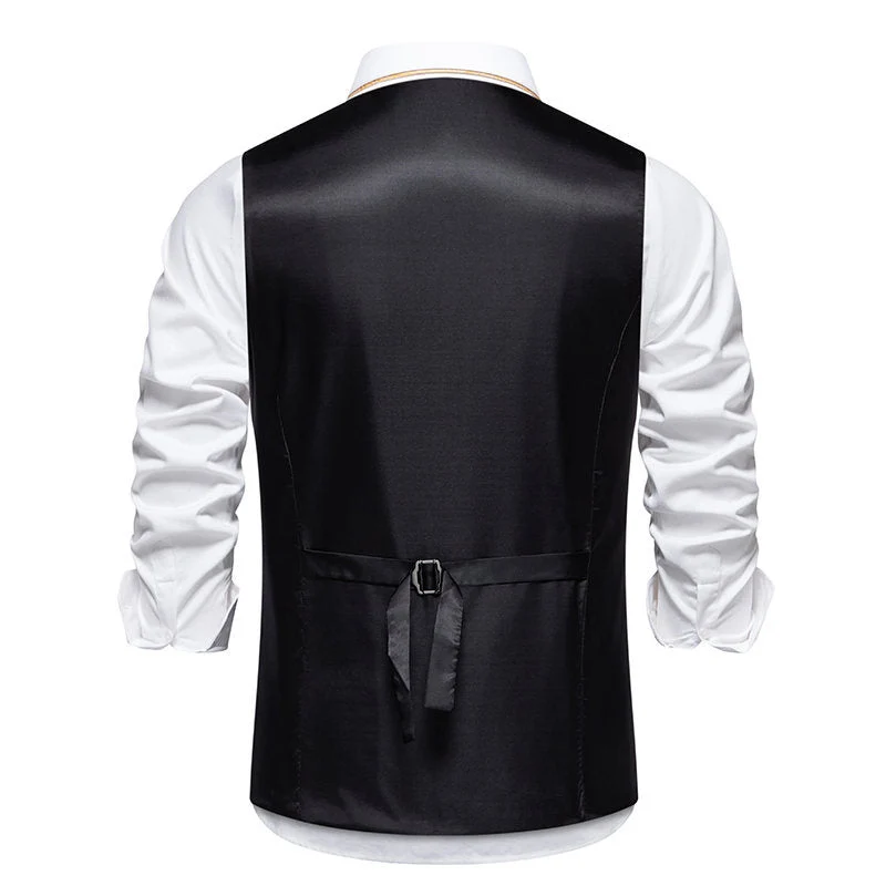 Herren elegante Weste mit feinen Details und modernen Akzenten