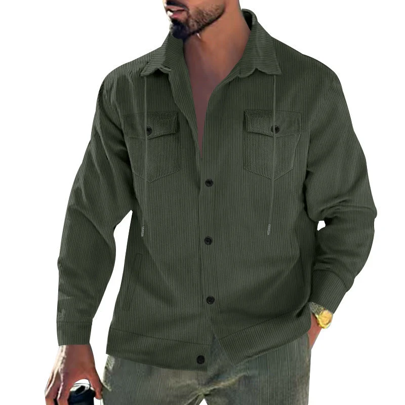 Herren Cord-Jacke mit praktischen Taschen und klassischem Schnitt