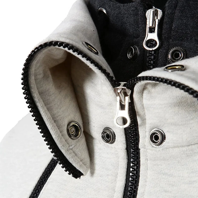 Herrenpullover mit Reißverschlussdetail