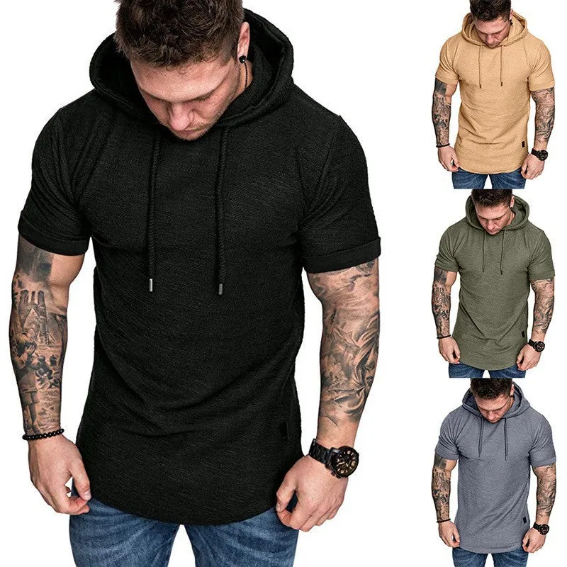 Herren Kapuzen-T-Shirt mit strukturiertem Design und lässigem Schnitt Nord Taschen