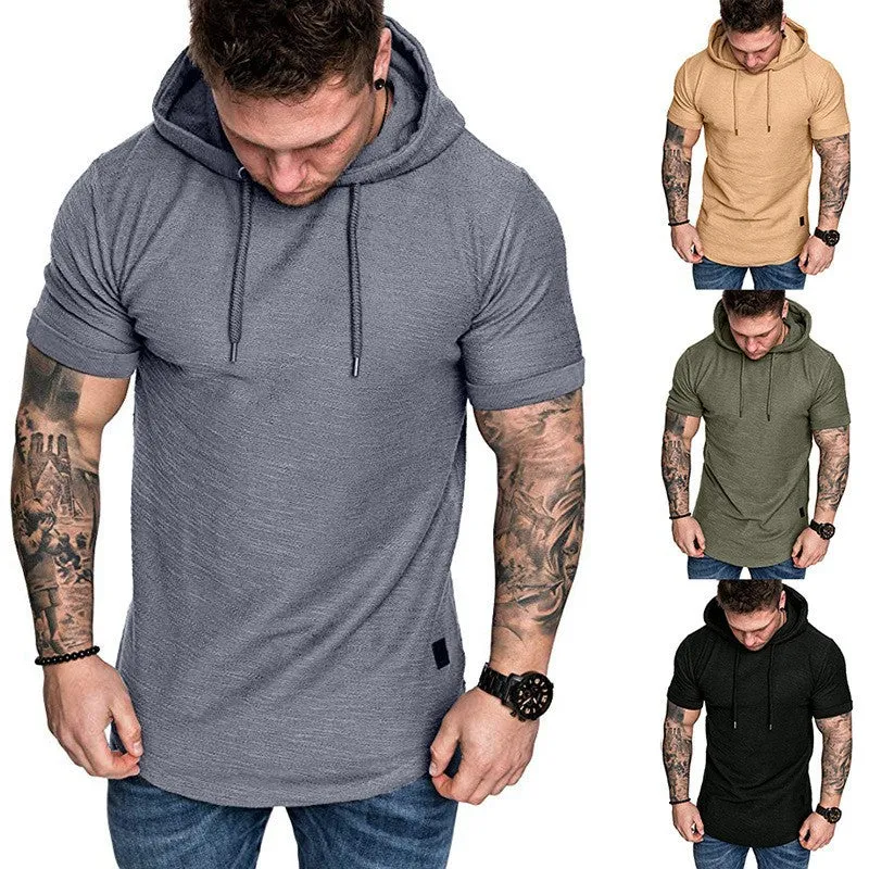 Herren Kapuzen-T-Shirt mit strukturiertem Design und lässigem Schnitt Nord Taschen