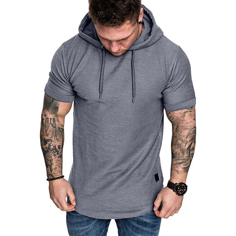 Herren Kapuzen-T-Shirt mit strukturiertem Design und lässigem Schnitt Nord Taschen