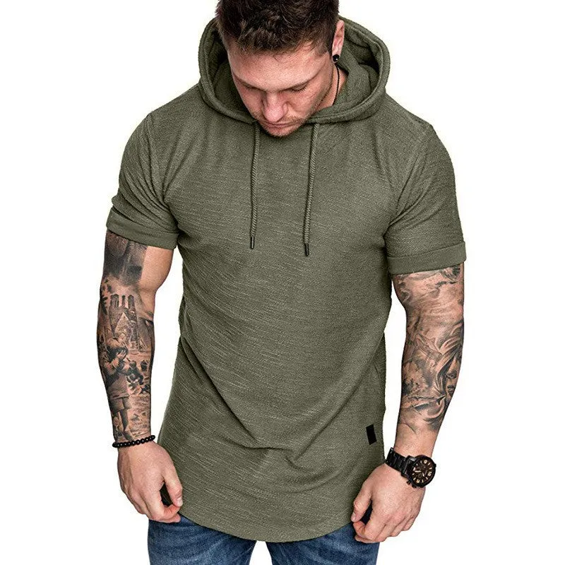 Herren Kapuzen-T-Shirt mit strukturiertem Design und lässigem Schnitt Nord Taschen