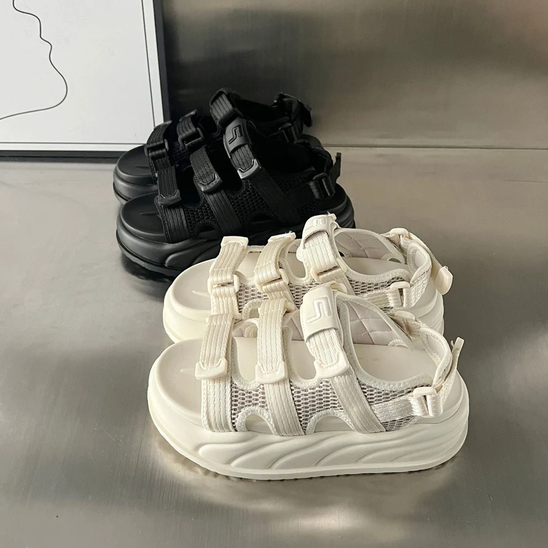 Damen Sportliche Sandalen mit verstellbaren Riemen und dämpfender Sohle
