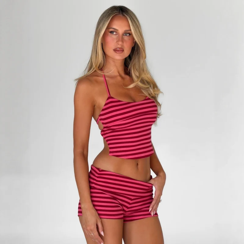 Damen Sportliche kurze Hose mit breitem Bund Nord Taschen