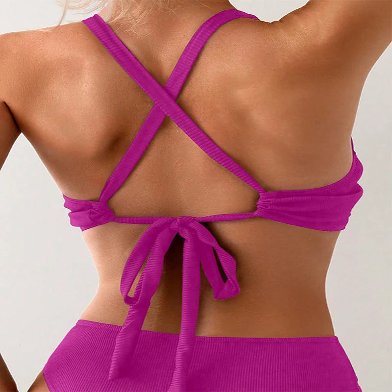 Damen Sport-Bikinioberteil mit raffinierten Drapé-Details Nord Taschen