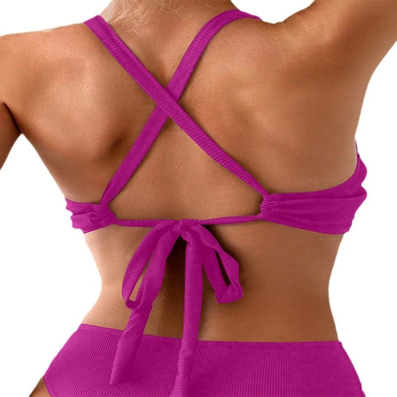 Damen Sport-Bikinioberteil mit raffinierten Drapé-Details Nord Taschen