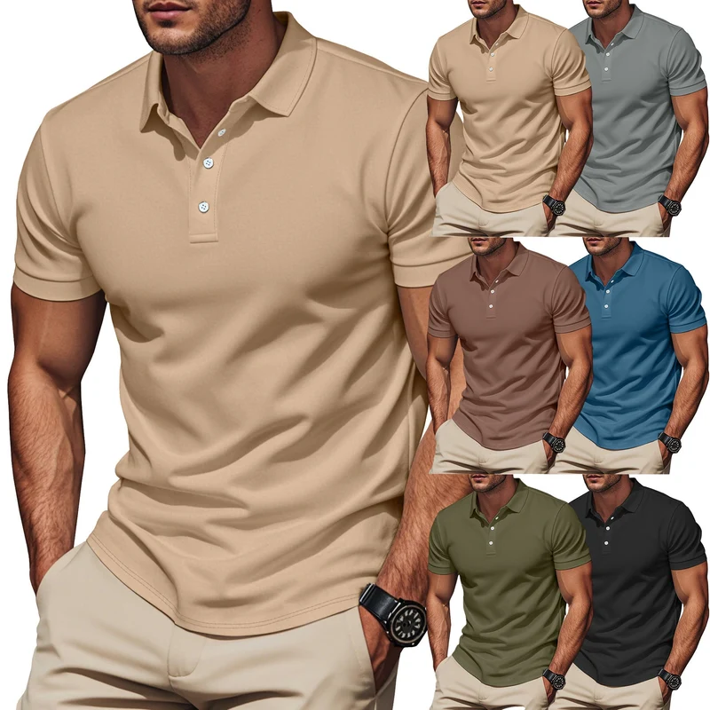 Herren nan Pima-Baumwoll-Polo mit Kentkragen, schmaler Silhouette und verstärkter Knopfleiste Nord Taschen