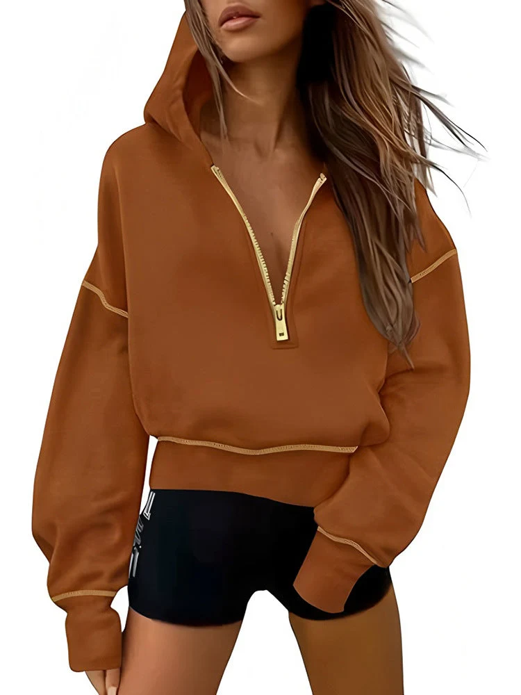 Damen Sportliche Kapuzenpullover