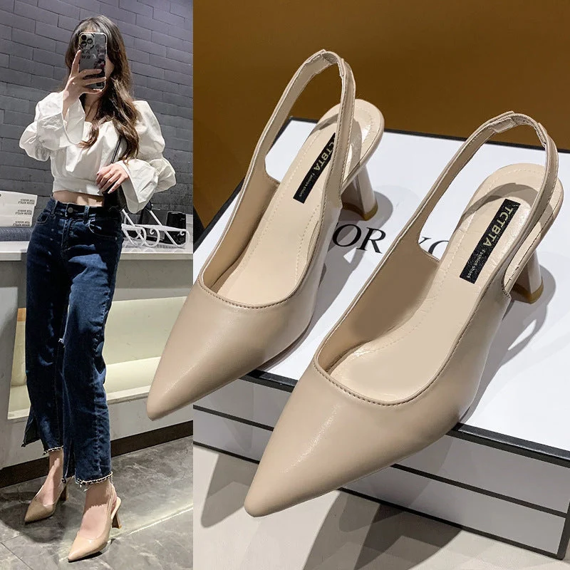 Damen Slingback Pumps mit stilvollem Plateau