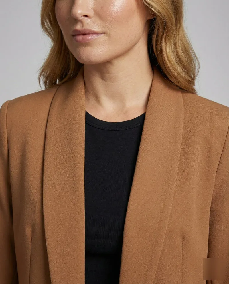 Damen Zeitlose Minimalistische Longblazer
