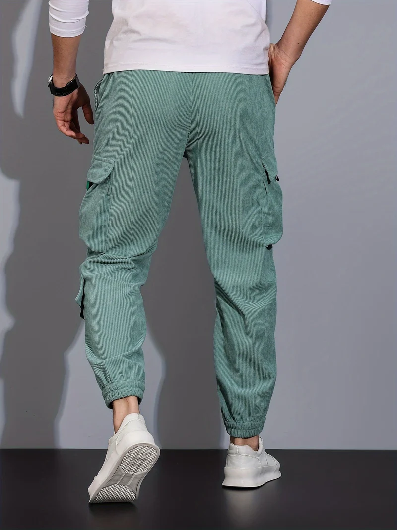 Schwarze Cargo-Hose für Herren