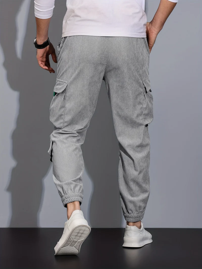 Schwarze Cargo-Hose für Herren