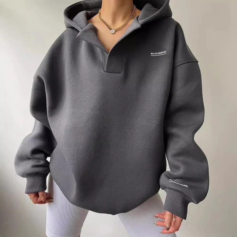 Damen oversized Kapuzenpullover
