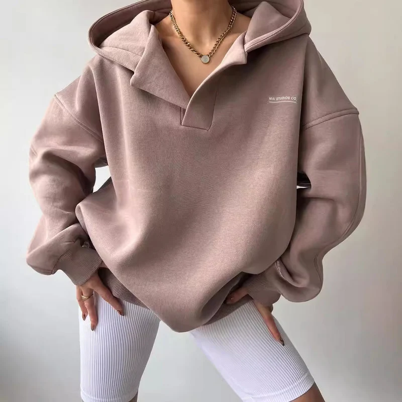 Damen oversized Kapuzenpullover