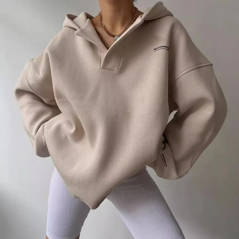 Damen oversized Kapuzenpullover