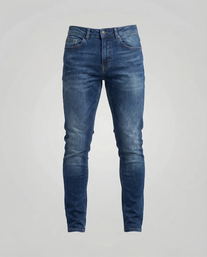 Herren Stretch-Jeans Schlank Konisch Fünf-Taschen