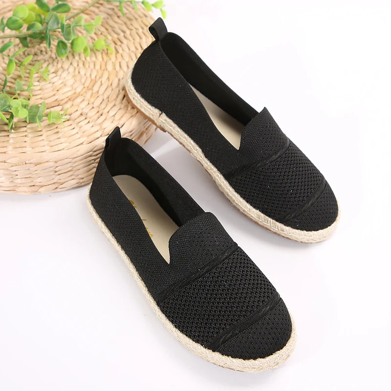 Damen Espadrilles mit atmungsaktivem Netzdesign und flexibler Sohle
